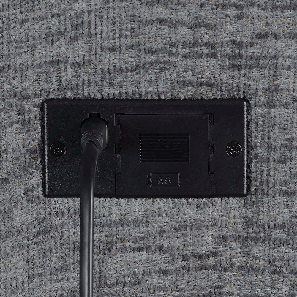 Bahrain Upholstered Power Sofa Charcoal. Picture 10