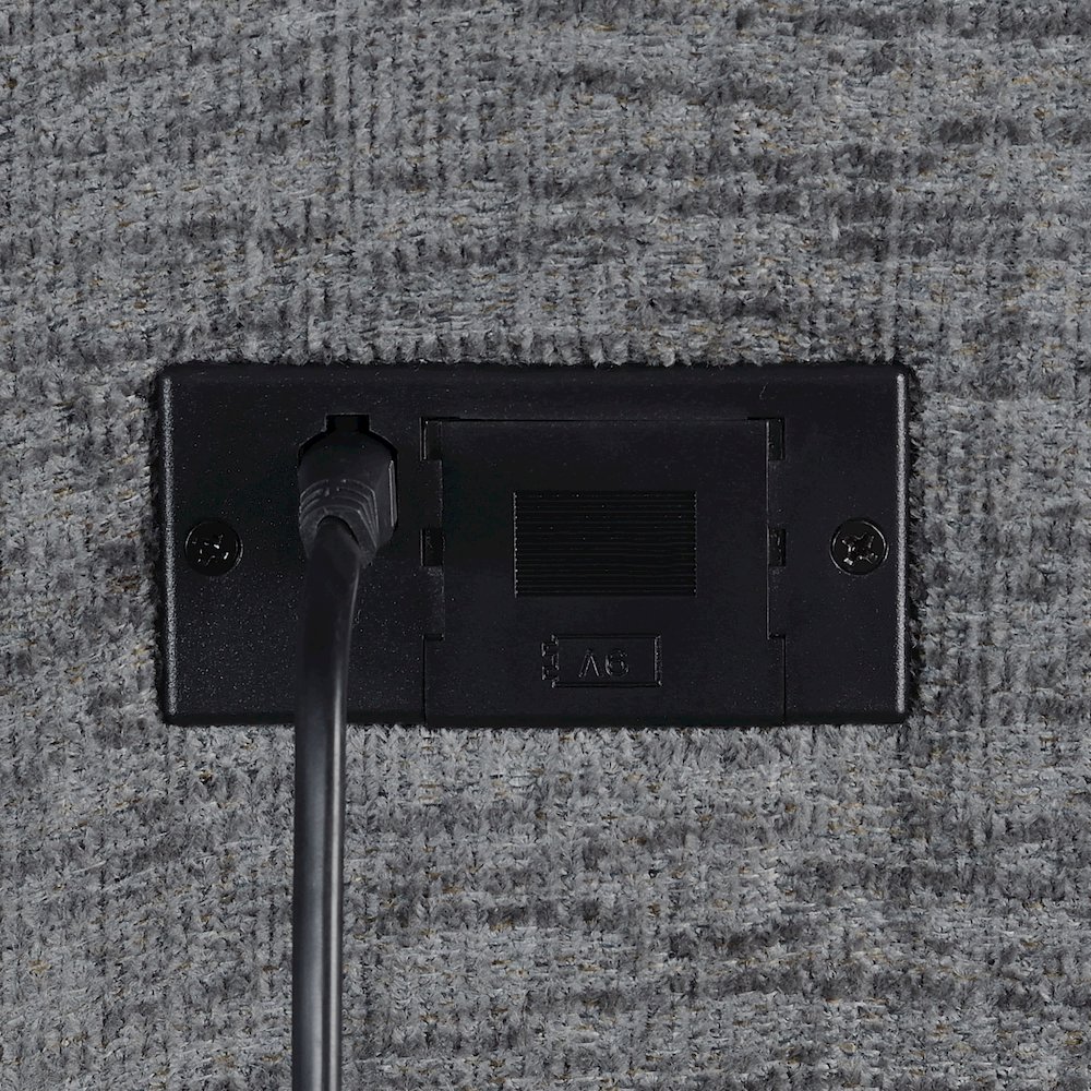 Bahrain Upholstered Motion Loveseat Charcoal. Picture 16