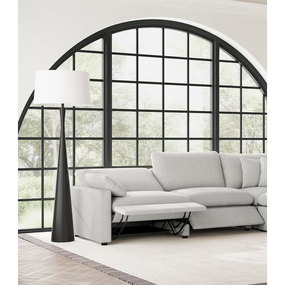 Collins Modular Power Armless Recliner Grey. Picture 12