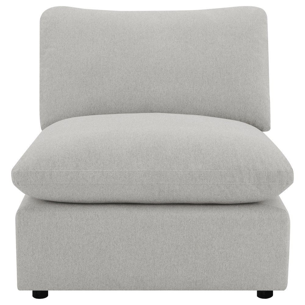 Collins Modular Power Armless Recliner Grey. Picture 4