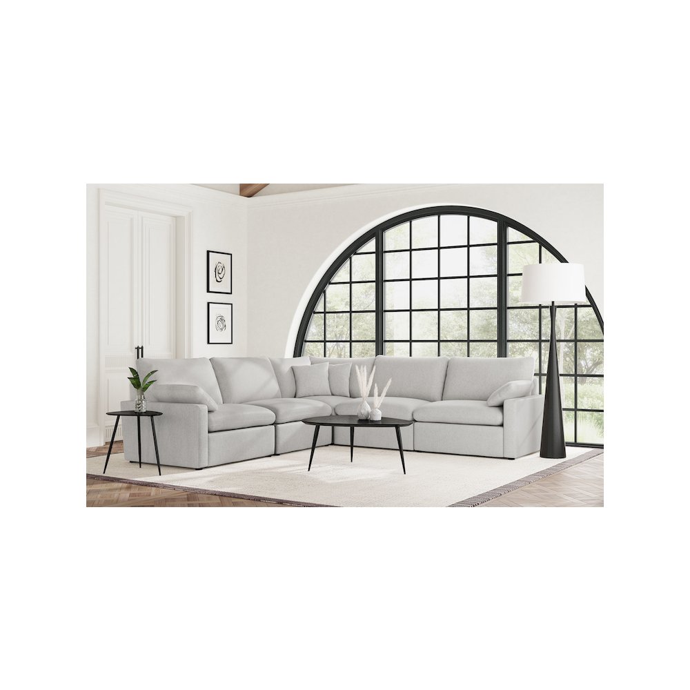 Collins Modular Power Armless Recliner Grey. Picture 13