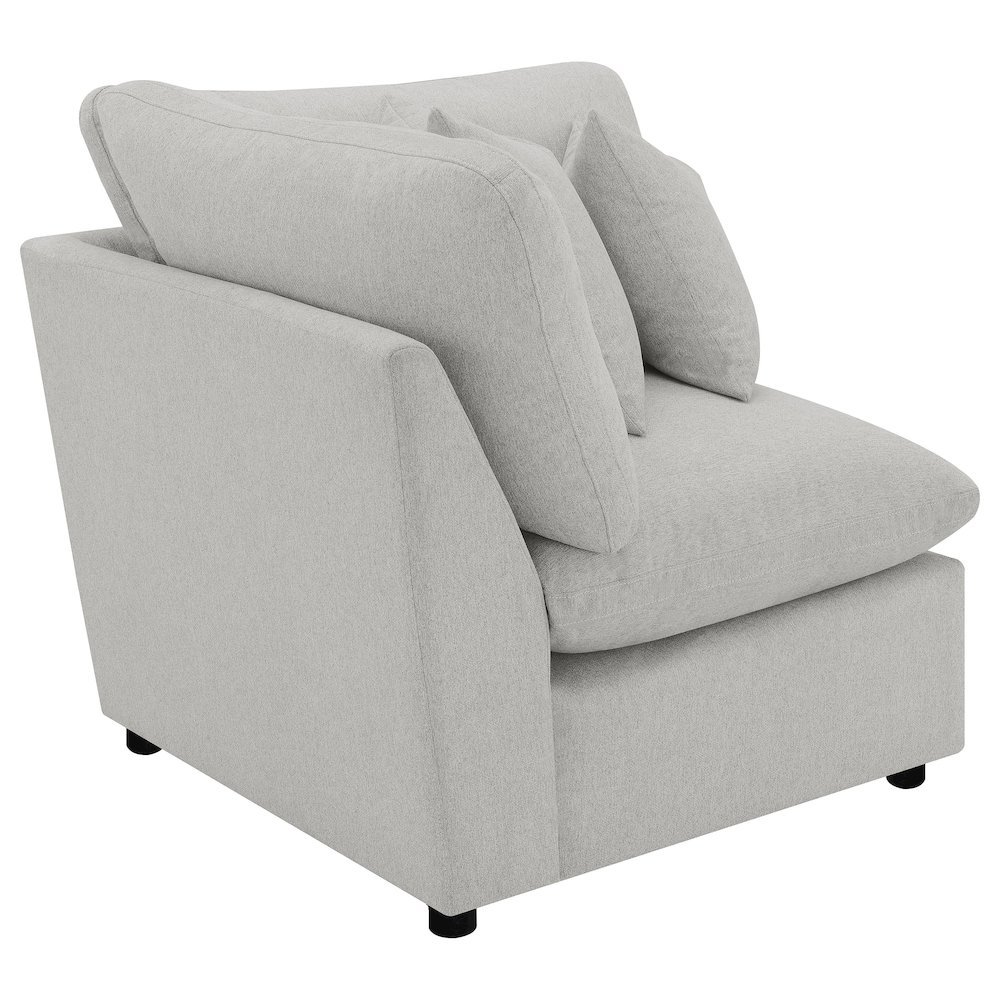 Collins Modular Corner Chair Grey. Picture 2