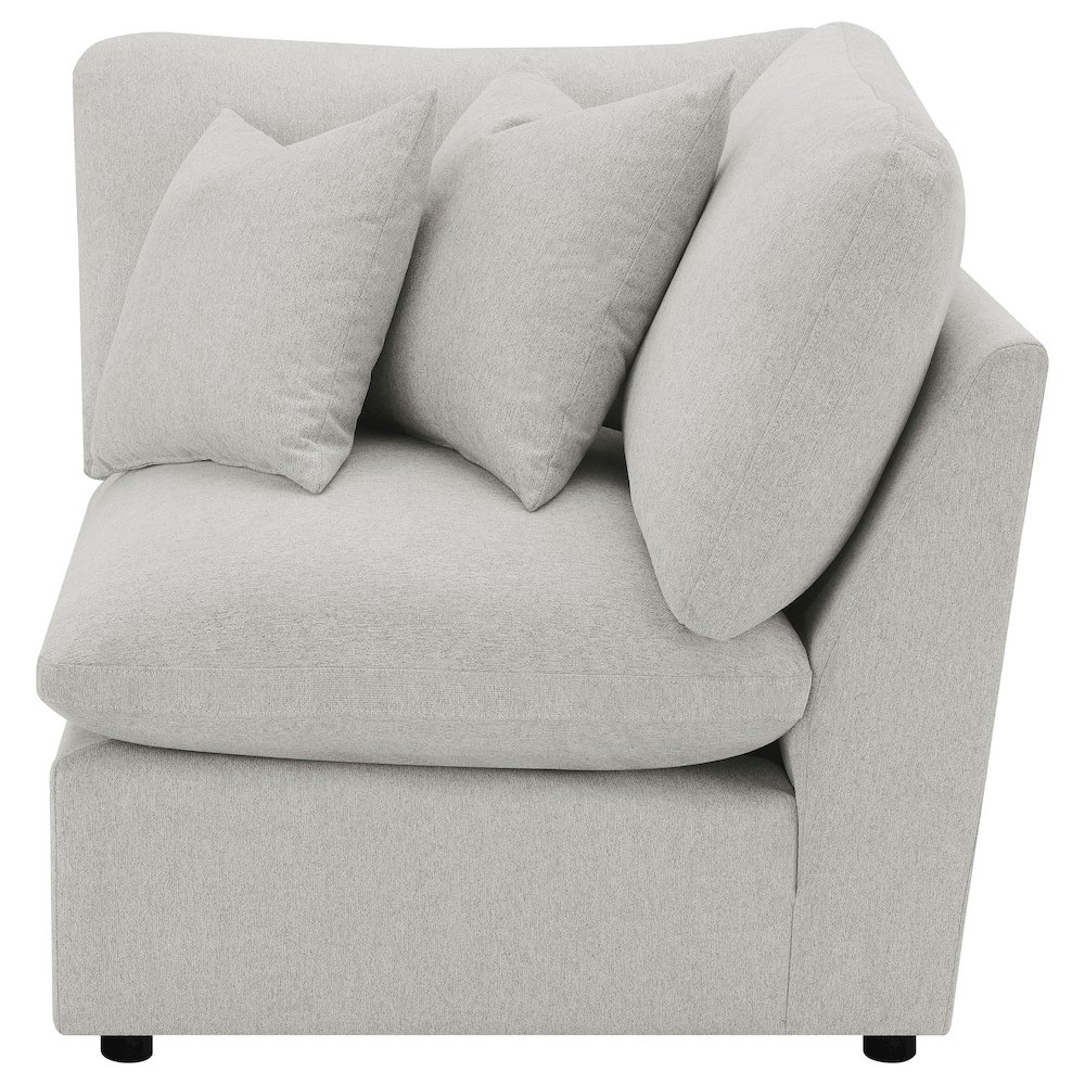 Collins Modular Corner Chair Grey. Picture 5