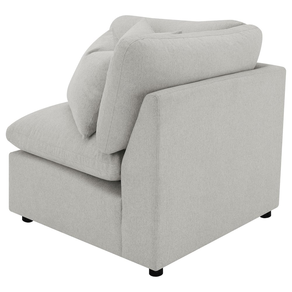Collins Modular Corner Chair Grey. Picture 6
