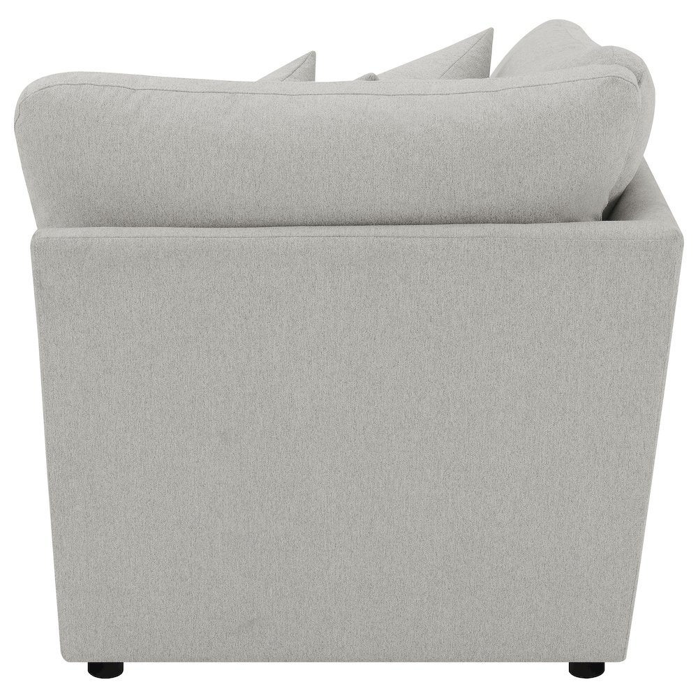 Collins Modular Corner Chair Grey. Picture 7