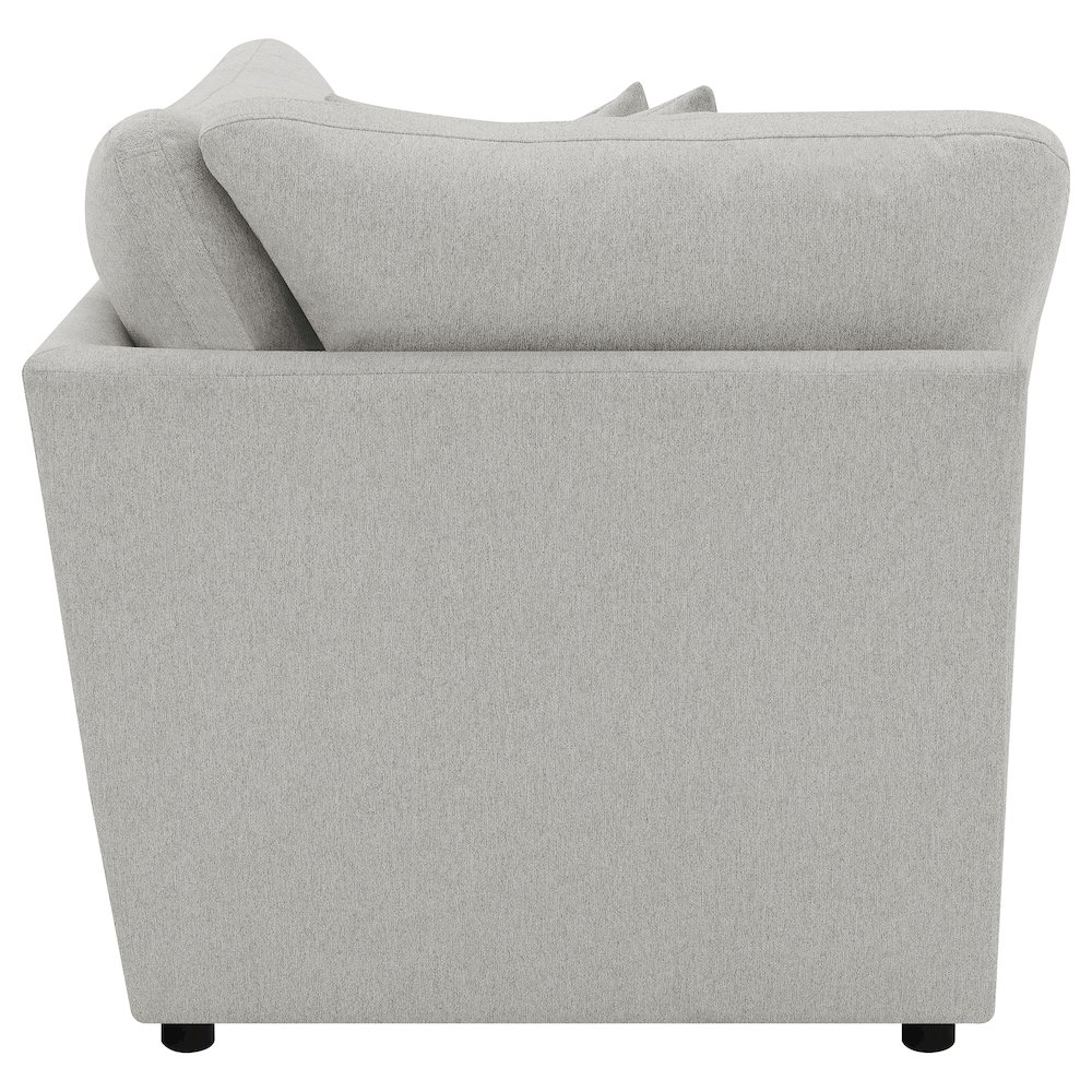 Collins Modular Corner Chair Grey. Picture 8