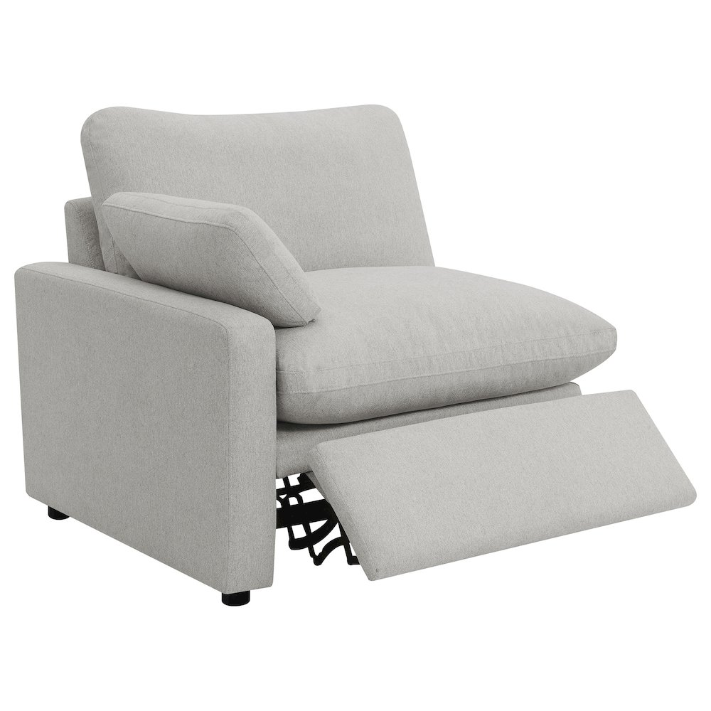 Collins Modular Power Loveseat Grey. Picture 5