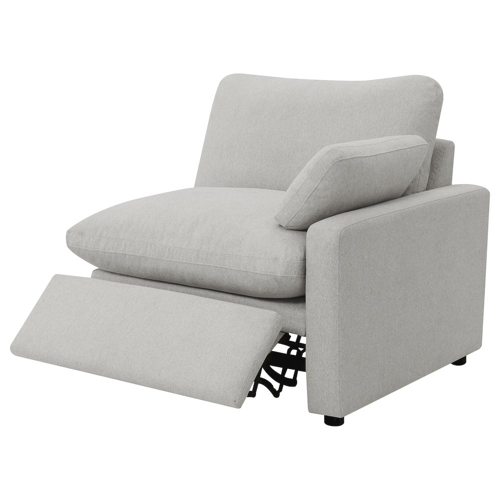 Collins Modular Power Loveseat Grey. Picture 7