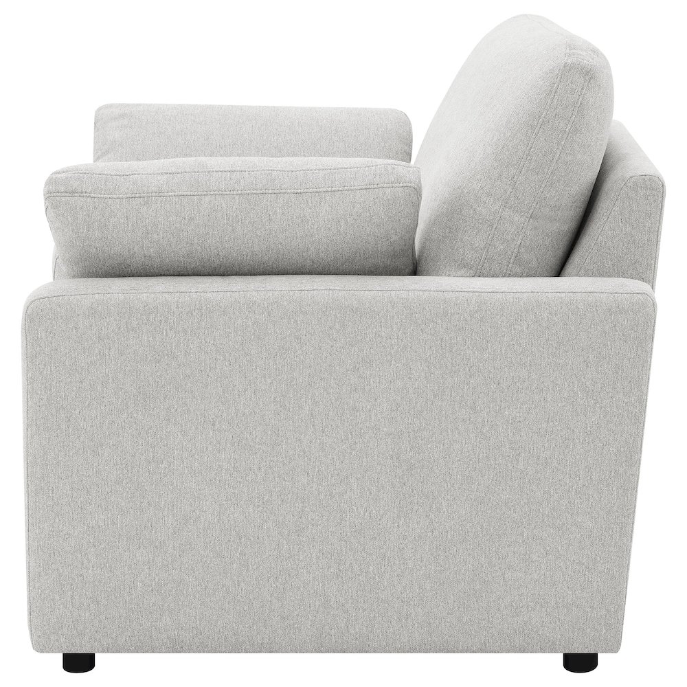 Collins Upholstered Power Recliner Chair Grey. Picture 5