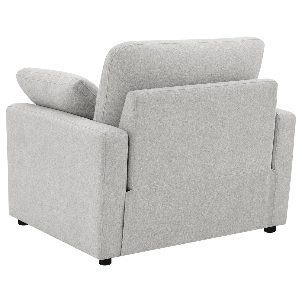 Collins Upholstered Power Recliner Chair Grey. Picture 6