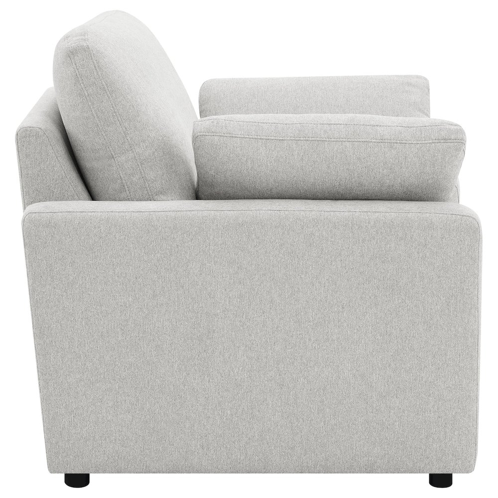 Collins Upholstered Power Recliner Chair Grey. Picture 8