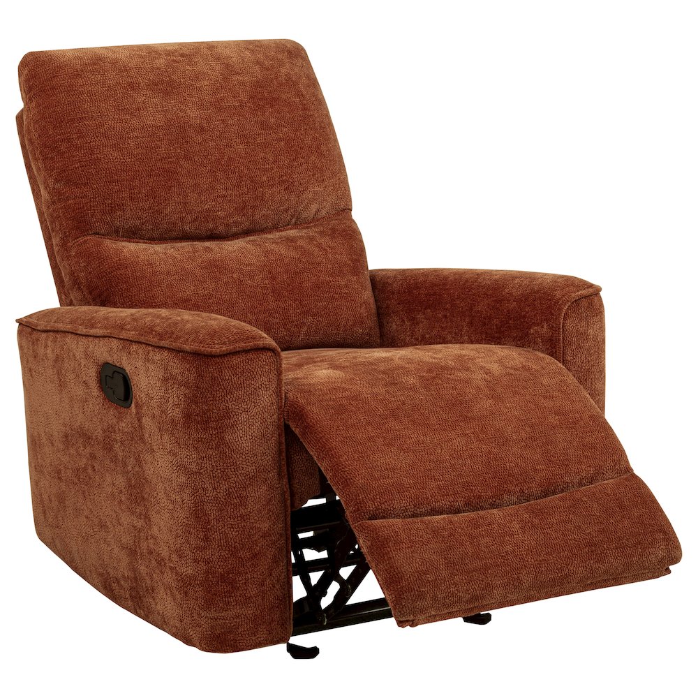 Navarro 3-piece Upholstered Reclining Sofa Set Orange. Picture 3