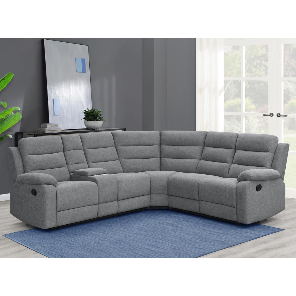 Laf Loveseat , Smoke, 63.00 X 36.50 X 39.50"H. Picture 6