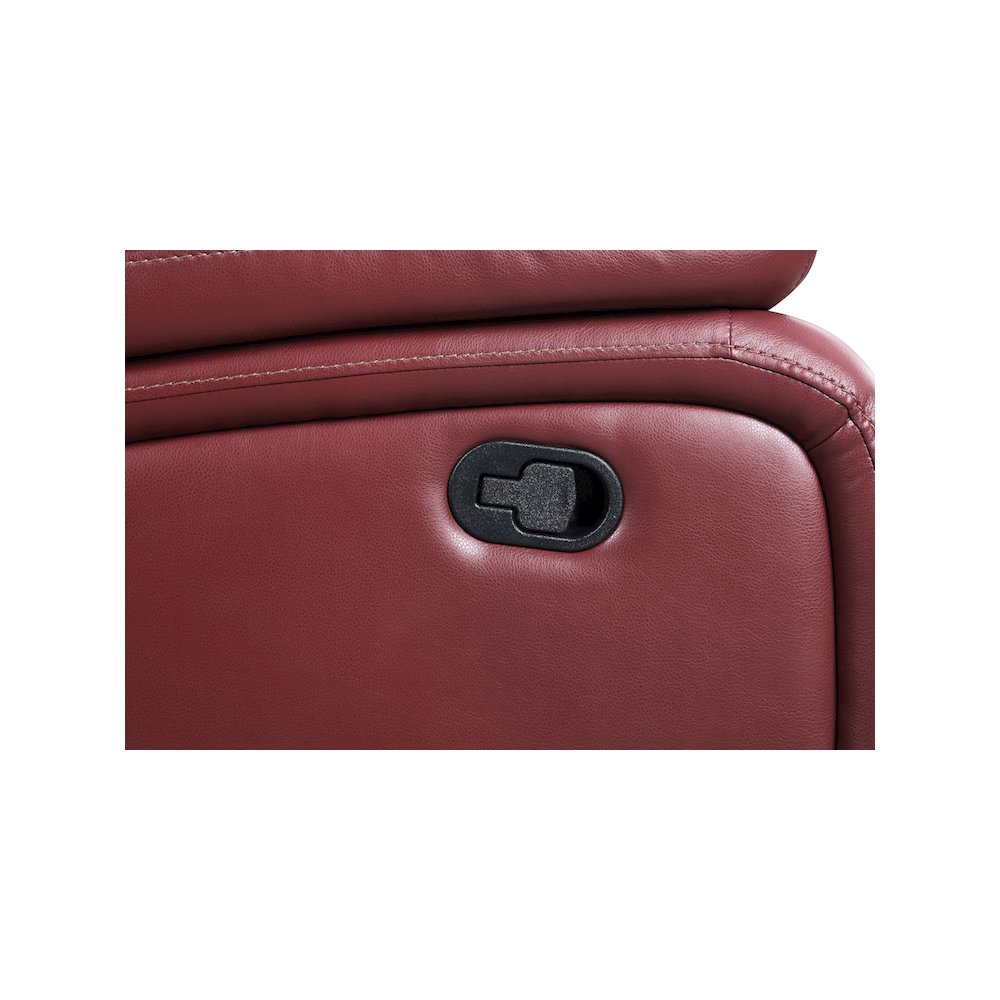 Camila Upholstered Motion Reclining Loveseat Red. Picture 12