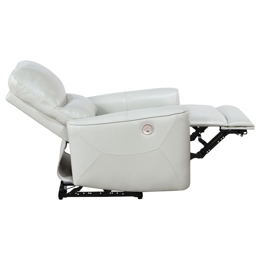 Greenfield Upholstered Power Recliner Chair Dove Grey. Picture 7