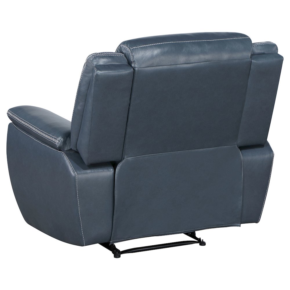 Sloane Upholstered Padded Arm Recliner Chair Blue. Picture 5