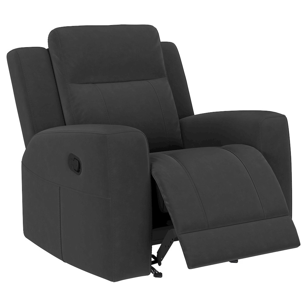 Brentwood Upholstered Recliner Chair Dark Charcoal. Picture 3