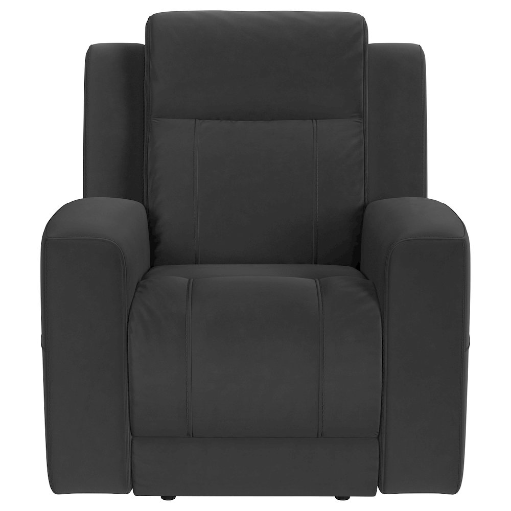 Brentwood Upholstered Recliner Chair Dark Charcoal. Picture 4