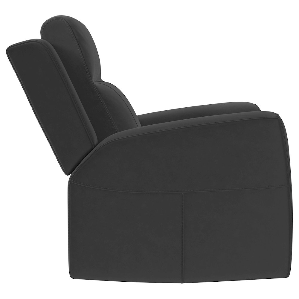 Brentwood Upholstered Recliner Chair Dark Charcoal. Picture 8