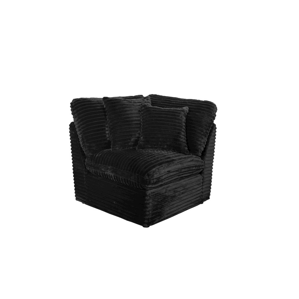 Collins Modular Corner Chair Black. Picture 1