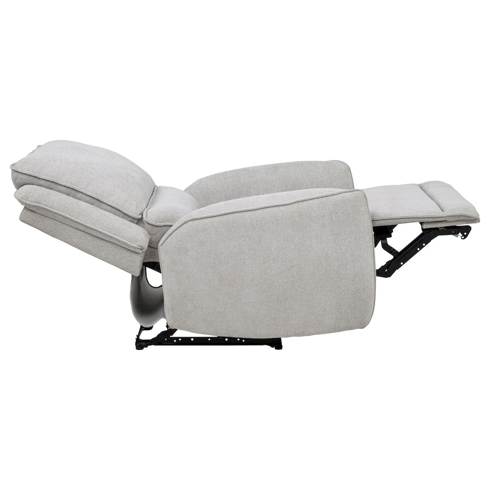 Sylmar Chenille Upholstered Power Recliner Dove Grey. Picture 11