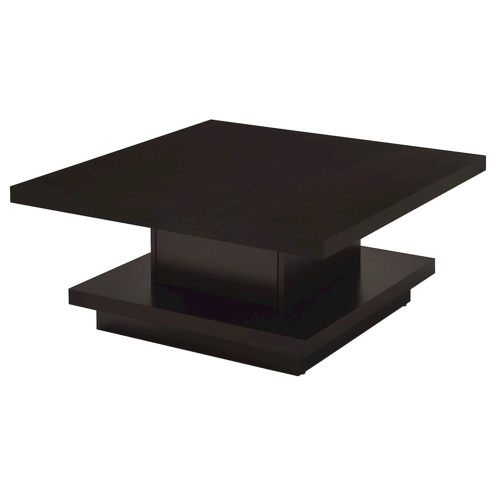 Reston 2-piece Square Coffee and End Table Set Cappuccino. Picture 6