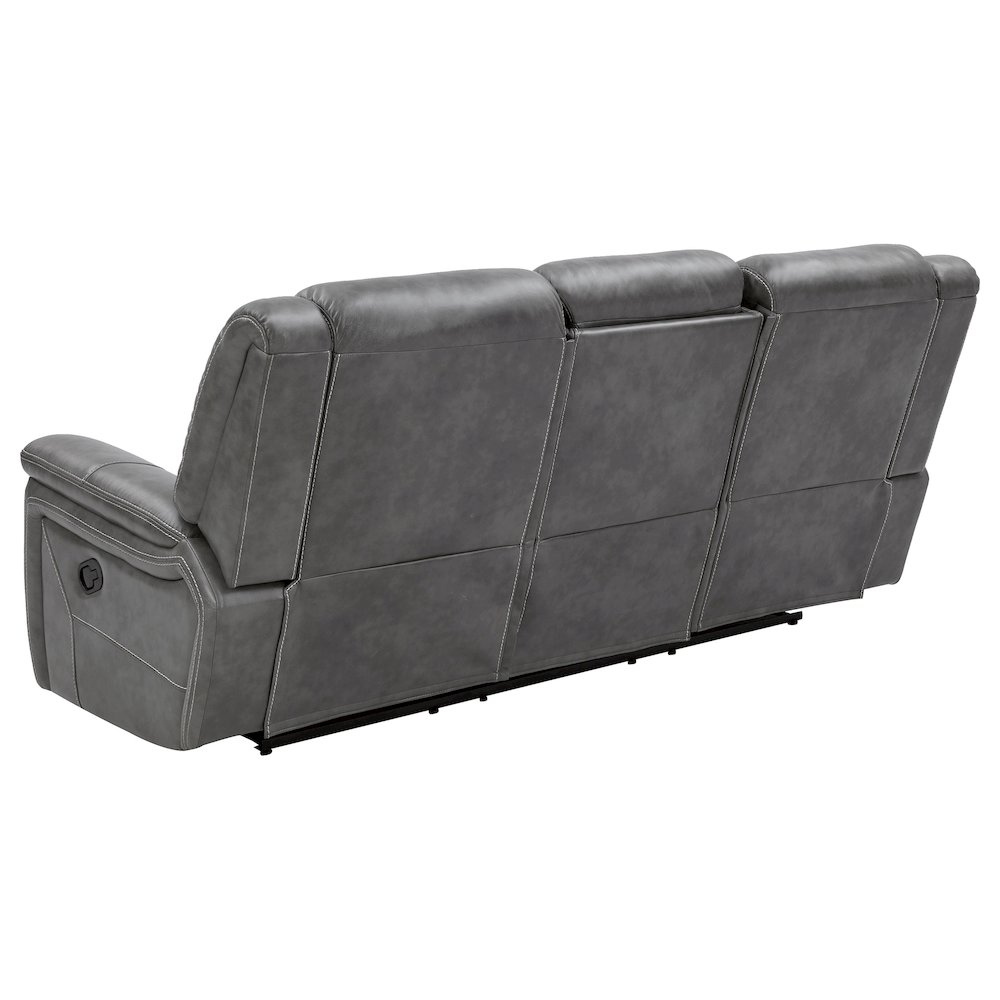 Conrad Upholstered Padded Arm Motion Sofa Grey. Picture 5