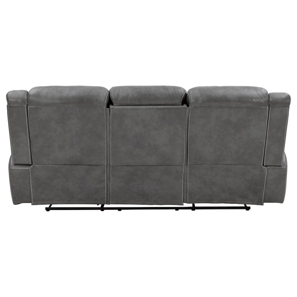 Conrad Upholstered Padded Arm Motion Sofa Grey. Picture 6