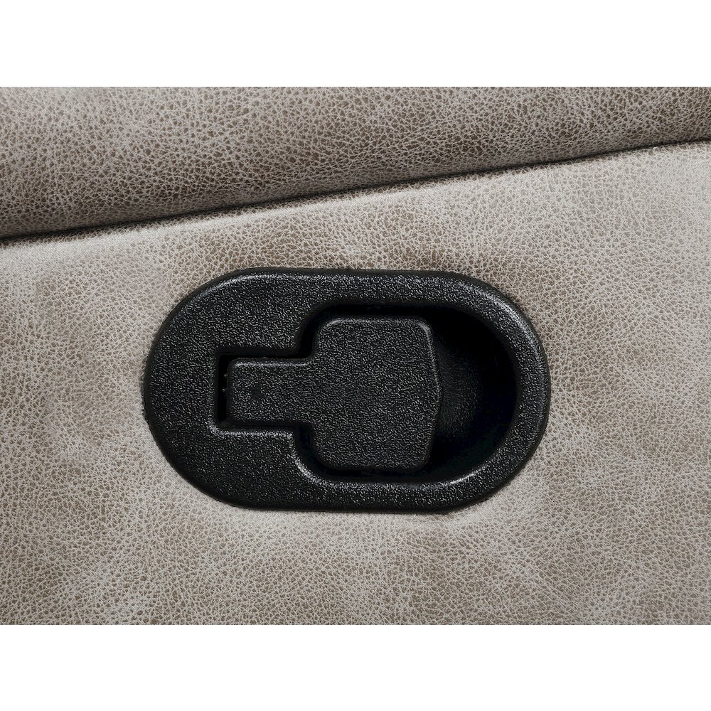 Greer 2-piece Upholstered Reclining Sofa Set Taupe. Picture 11