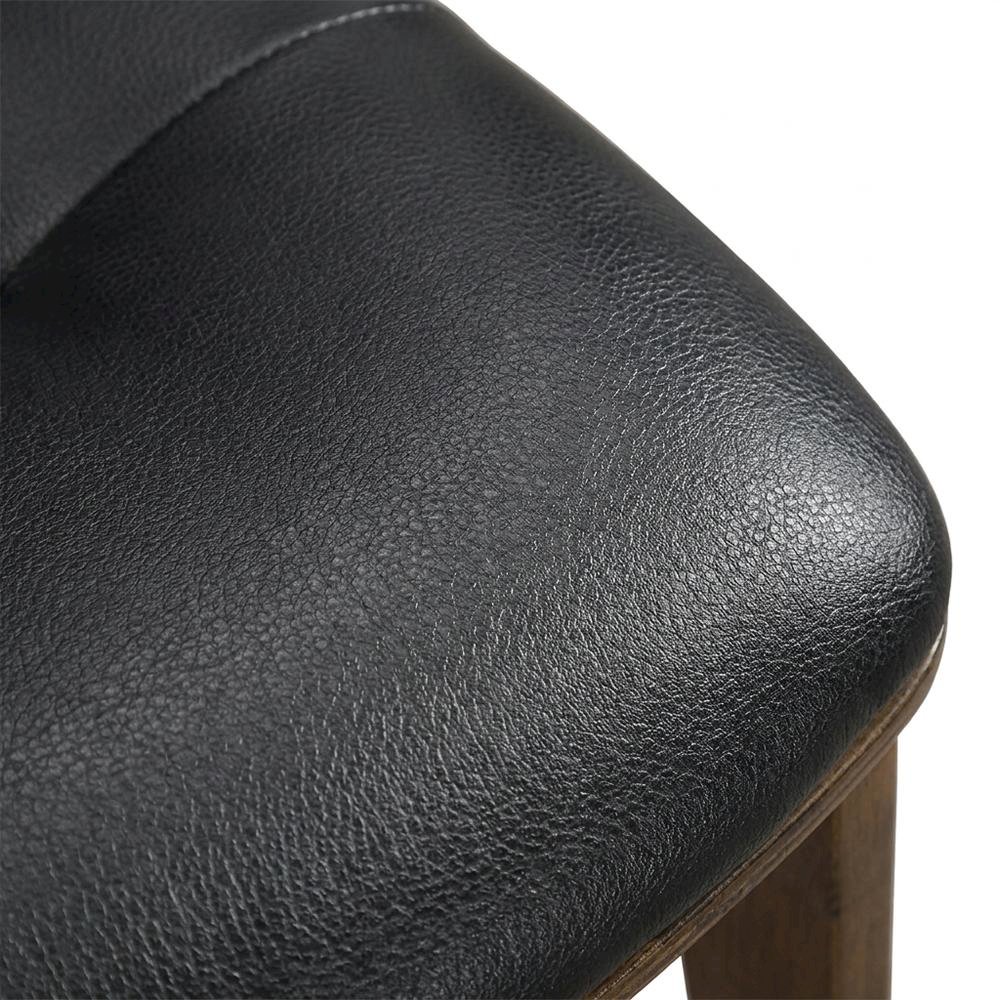 Polyester Upholstered Mid-Century Modern Dining Side Chair, Set of 2. Picture 7