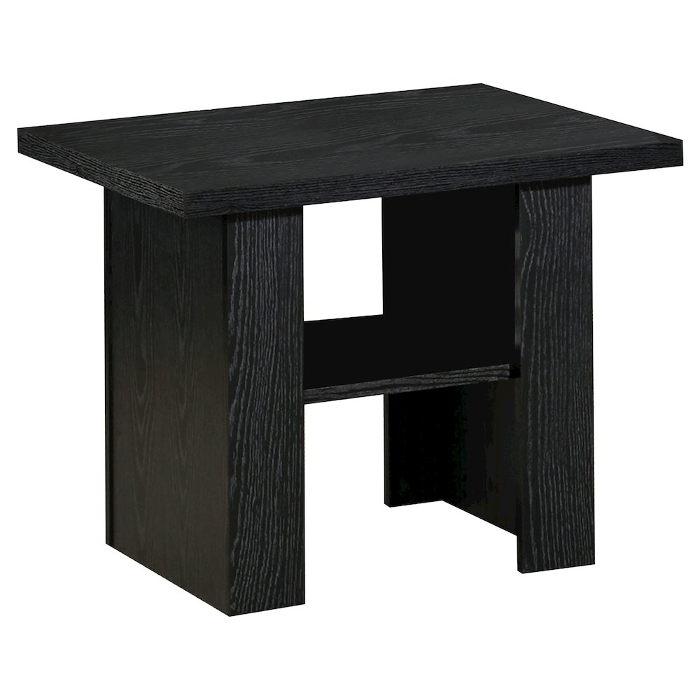 Rodez 3-piece Engineered Wood Coffee Table Set Black Oak. Picture 4