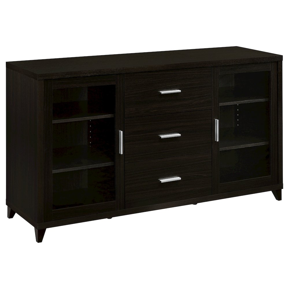 Lewes 4-piece 60" TV Entertainment Center Cappuccino. Picture 1