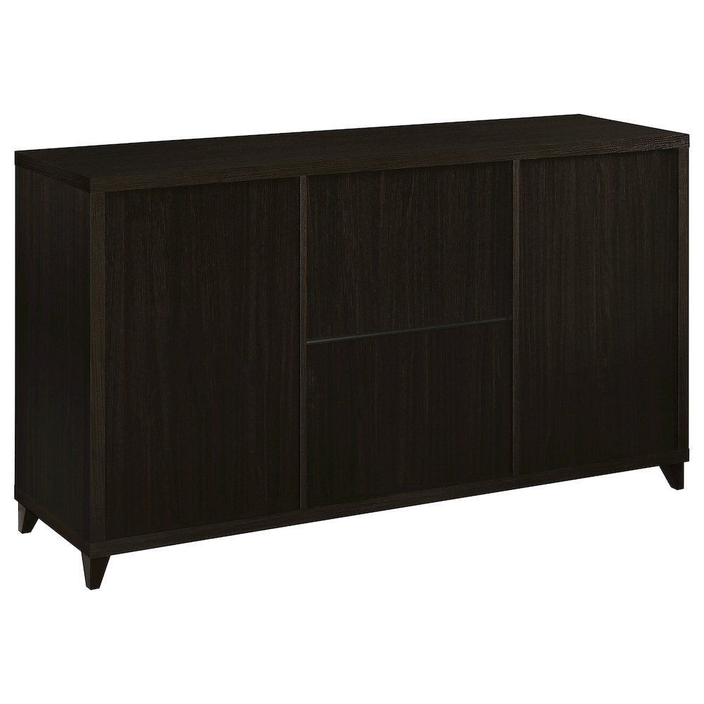 Lewes 4-piece 60" TV Entertainment Center Cappuccino. Picture 3