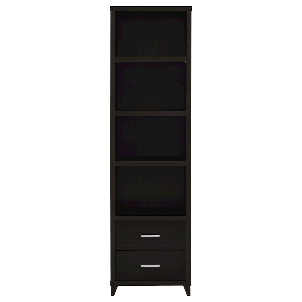 Lewes 4-piece 60" TV Entertainment Center Cappuccino. Picture 5