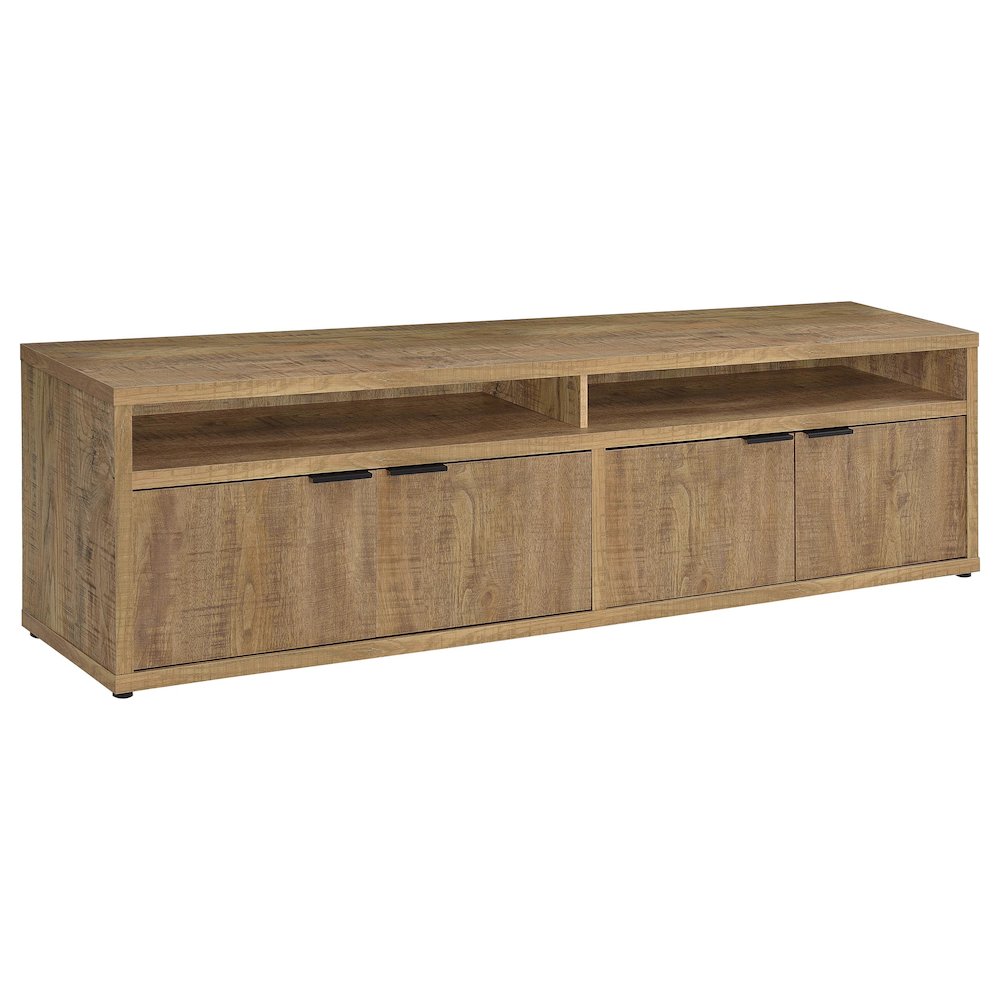 Sentnor 79-inch 4-door Engineered Wood TV Stand Media Console Mango. Picture 1