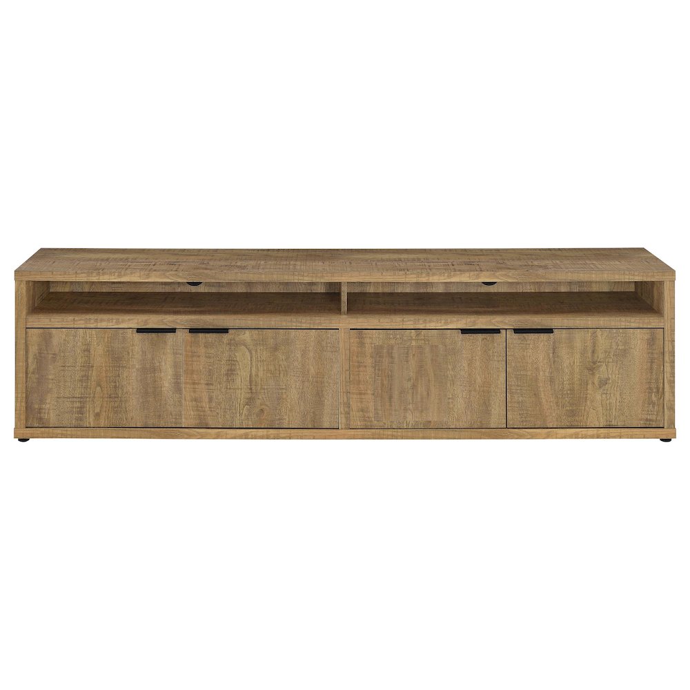 Sentnor 79-inch 4-door Engineered Wood TV Stand Media Console Mango. Picture 4