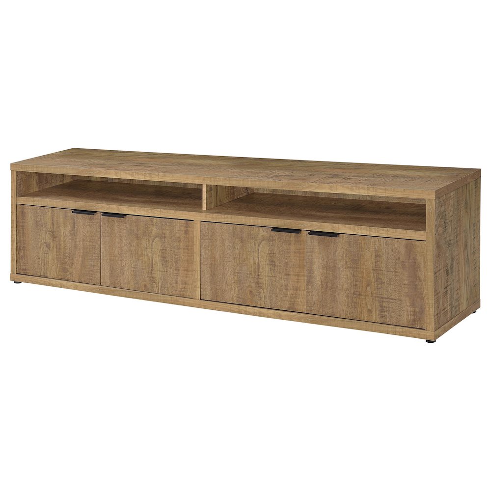 Sentnor 79-inch 4-door Engineered Wood TV Stand Media Console Mango. Picture 5