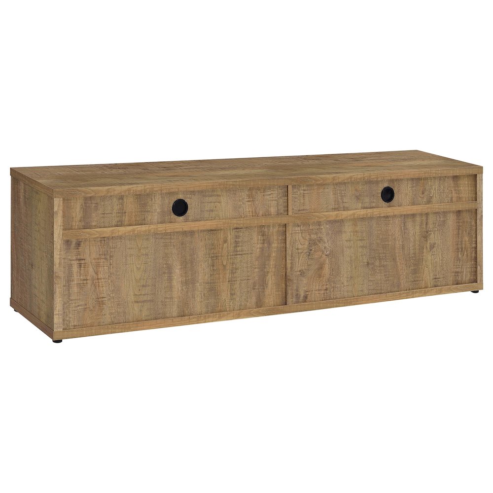 Sentnor 79-inch 4-door Engineered Wood TV Stand Media Console Mango. Picture 7