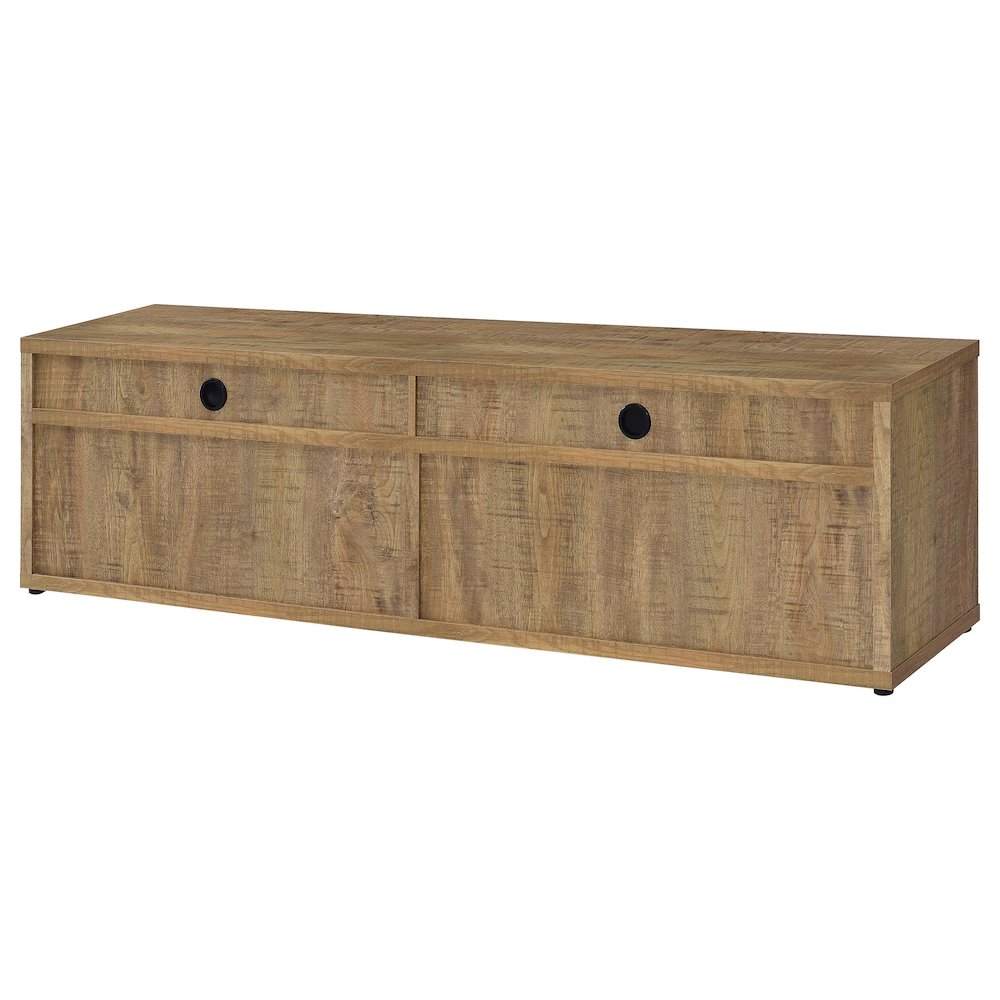 Sentnor 79-inch 4-door Engineered Wood TV Stand Media Console Mango. Picture 8