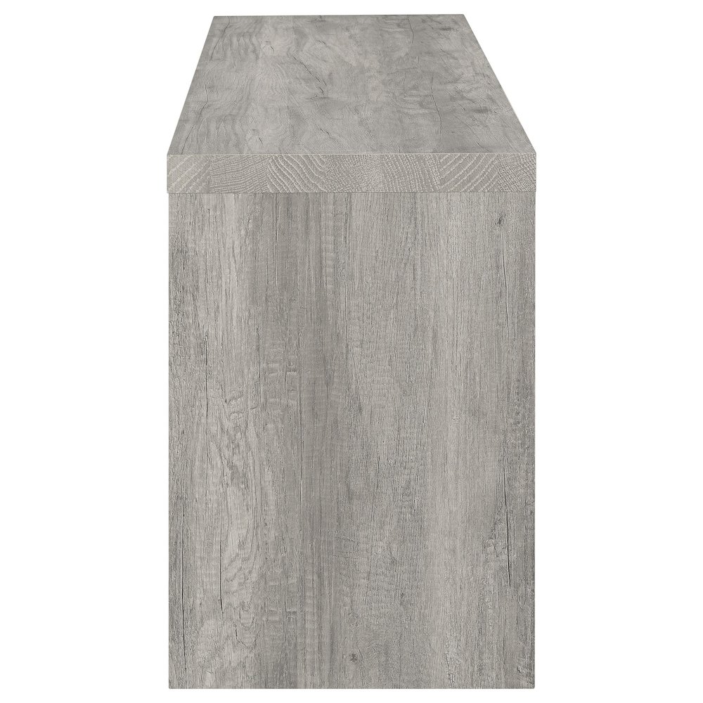 Burke 3-piece 59" TV Entertainment Center Grey Driftwood. Picture 6
