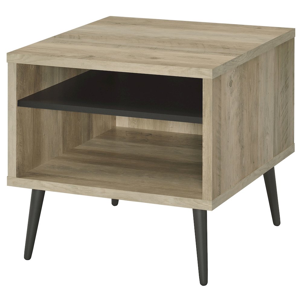 Welsh Square Engineered Wood Side End Table Antique Pine. Picture 4