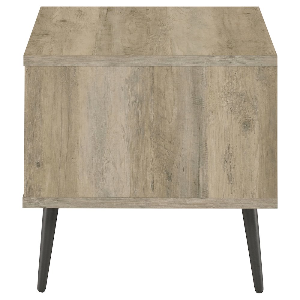 Welsh Square Engineered Wood Side End Table Antique Pine. Picture 5
