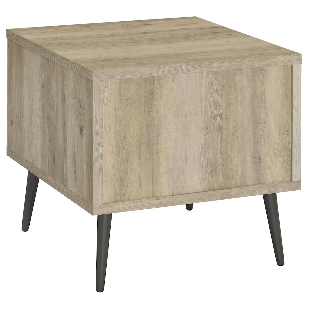 Welsh Square Engineered Wood Side End Table Antique Pine. Picture 6