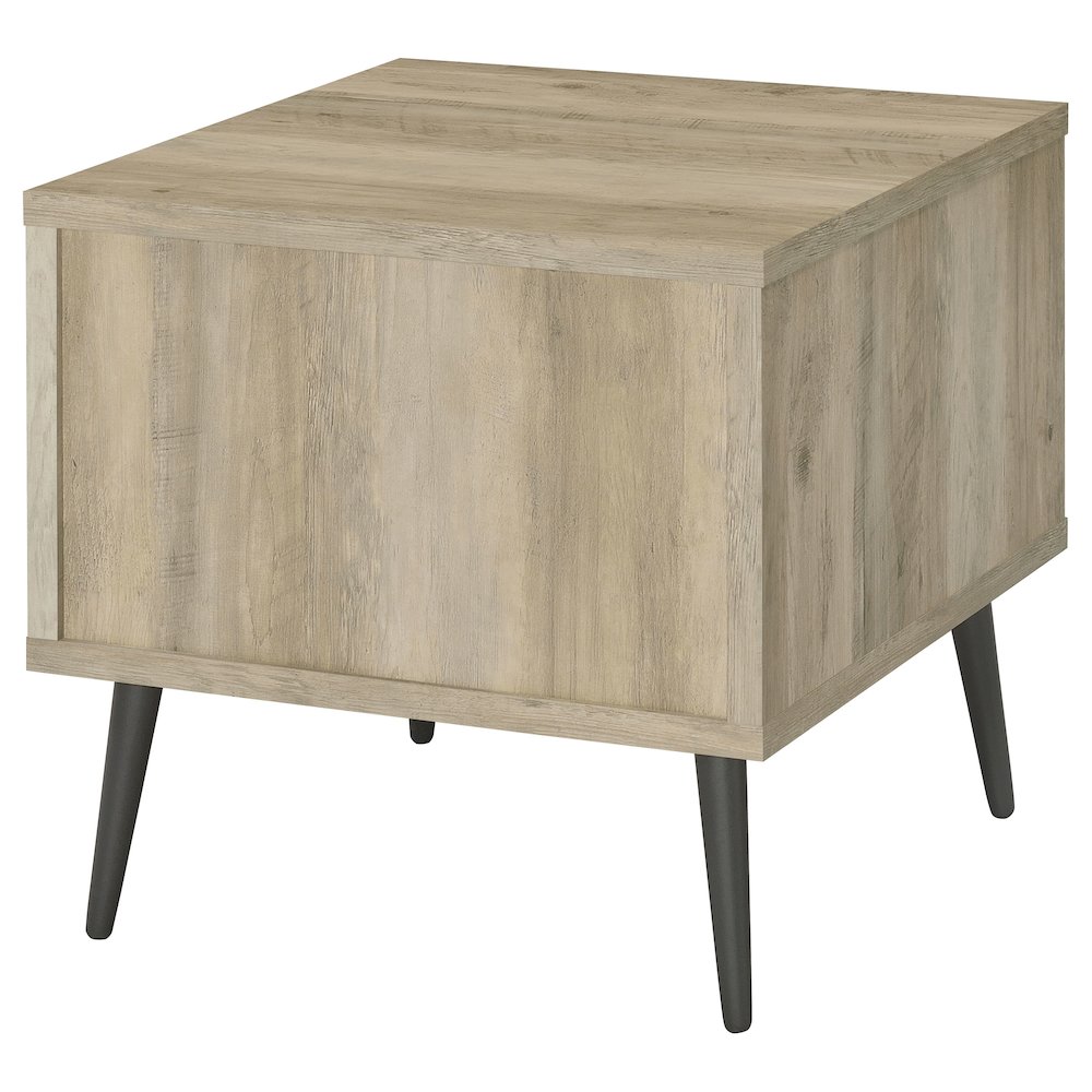 Welsh Square Engineered Wood Side End Table Antique Pine. Picture 8
