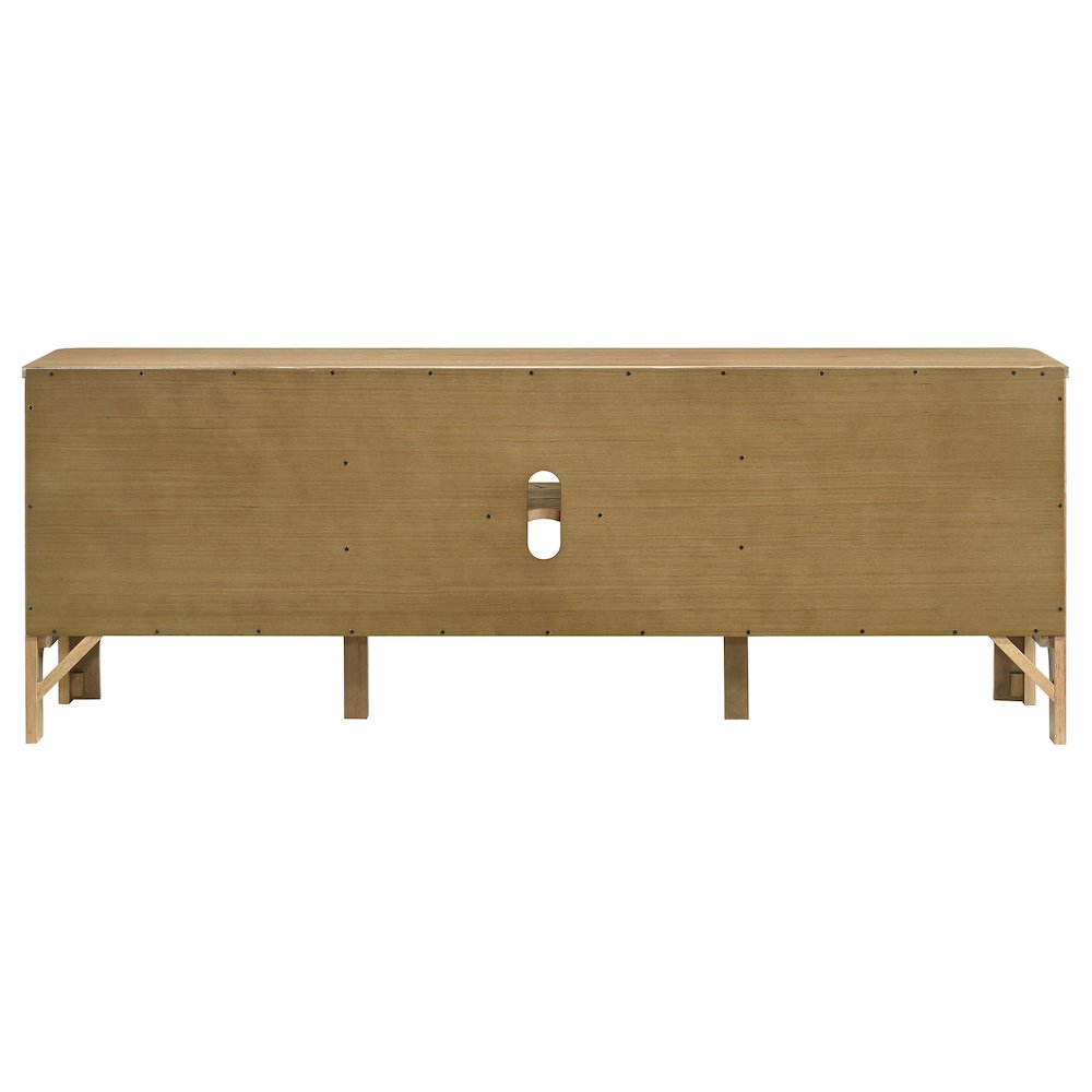 Rowe 65-inch 2-door Wood TV Stand Media Console Light Oak. Picture 9