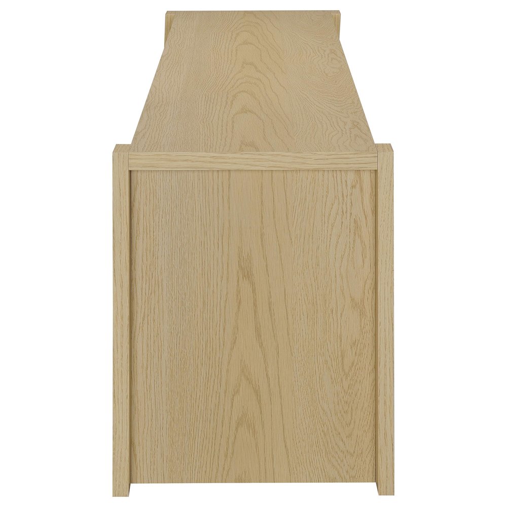 Laurelton 78-inch 4-door TV Stand Media Console Light Oak. Picture 6