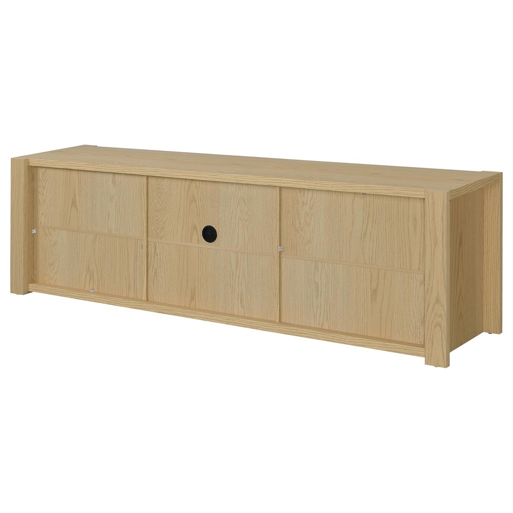 Laurelton 78-inch 4-door TV Stand Media Console Light Oak. Picture 8