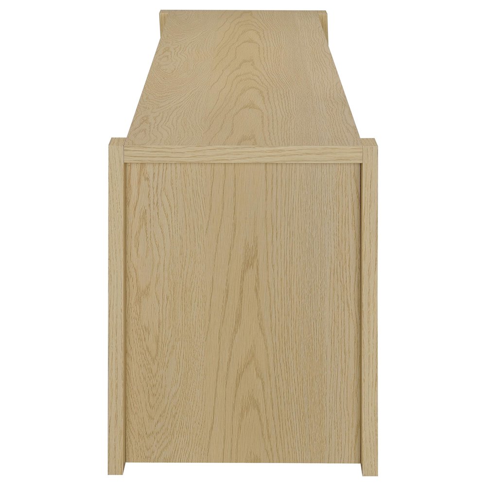 Laurelton 78-inch 4-door TV Stand Media Console Light Oak. Picture 9