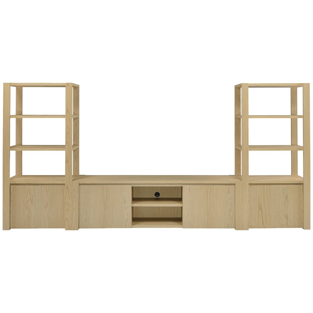 Laurelton 78-inch 4-door TV Stand Media Console Light Oak. Picture 13