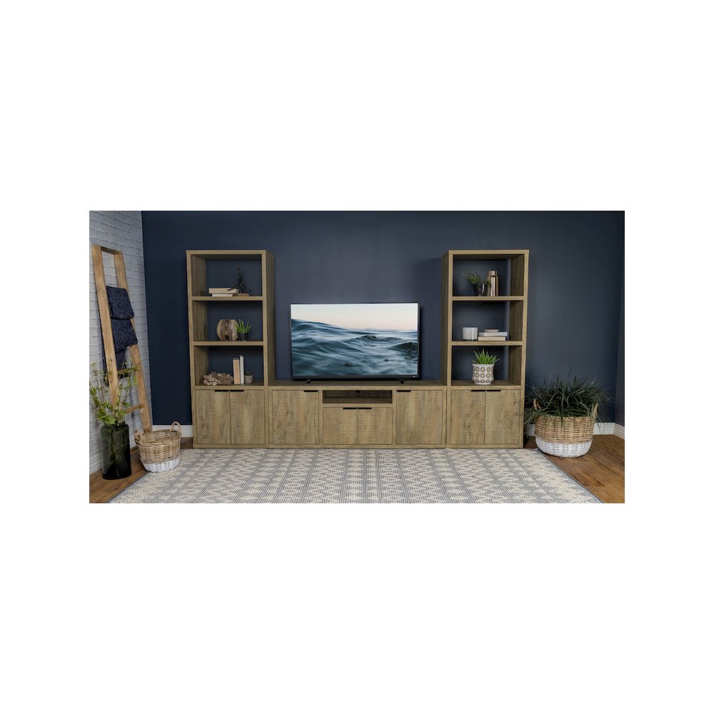 Tabby 3-piece 60" TV Entertainment Center Mango. Picture 12